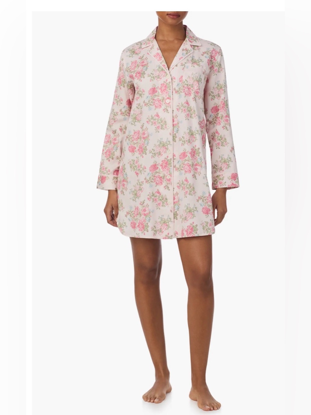 Lauren Ralph Lauren Floral Cottagecore  Print Floral Sleep Shirt , M